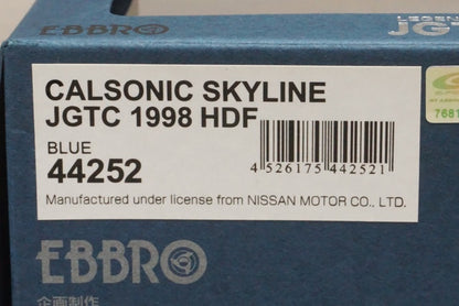 1:43 EBBRO 44252 CALSONIC Skyline JGTC 1998 High Down Force #12