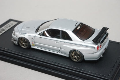 1:43 ignition model IG1816 Nissan Skyline GT-R Mine's (R34) Silver