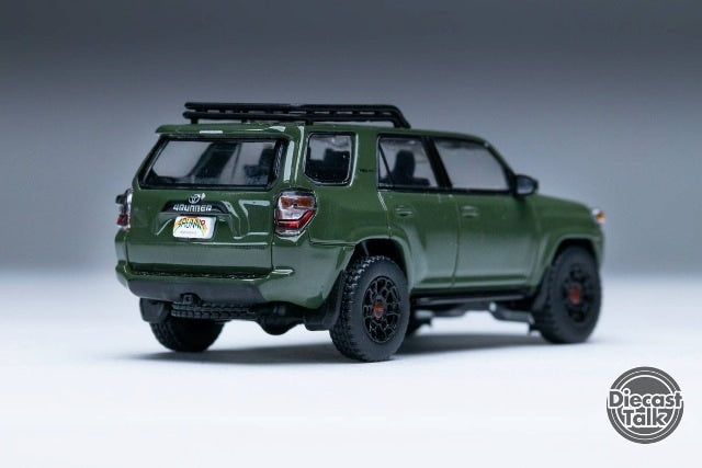 DTG009-G GCD Gaincorp Products 1:64 Toyota 4Runner TRD PRO HILUX SURF ARMY GREEN Diecasttalk