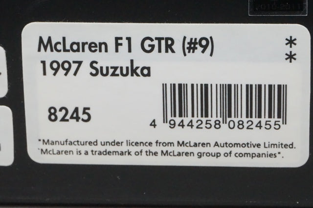 1:43 HPI 8245 EBBRO McLaren F1 GTR Suzuka 1997 #9