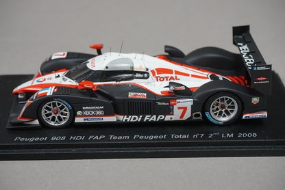 1:43 SPARK S1279 Peugeot 908 HDI FAP Team Peugeot Total 2nd LM 2008 #7