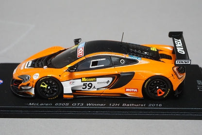 1:43 SPARK AS021 McLaren 650S GT3 Bathurst 12h Winner 2016 #59