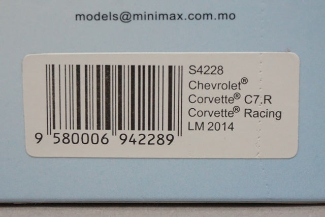 1:43 SPARK S4228 Chevrolet Corvette C7.R LM Racing 2014 #74