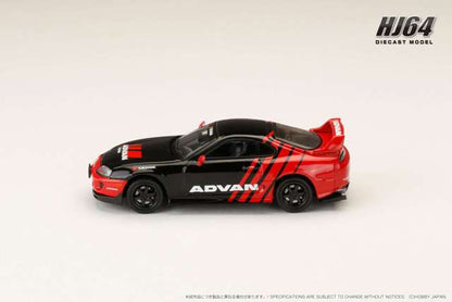 HJ645042AV Hobby JAPAN 1:64 Toyota Supra (JZA80) YOKOHAMA ADVAN COLOR Black