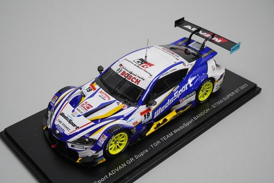 1:43 SPARK SGT057 Weds Sports ADVAN GR Supra GT500 Super GT 2023 #19 model car