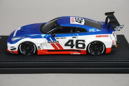 1:43 ignition model IG2549 LB-Silhouette WORKS GT Nissan 35GT-RR #46 White/Blue/Red