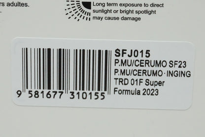 1:43 SPARK SFJ015 P.MU/Selmo Inging SF23 TRD 01F Super Formula 2023 #38 Sho Tsuboi