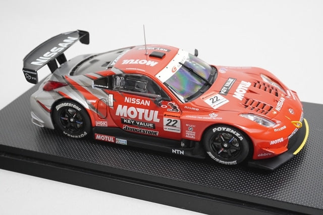 1:43 EBBRO 43723 Nissan Motul Pit Work Z Super GT500 Malaysia 2005 #22 model car