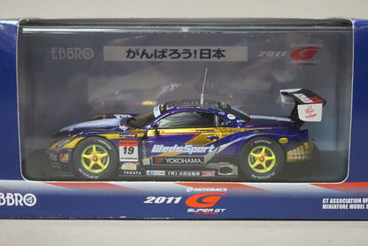 1:43 EBBRO 44551 Lexus WedsSports ADVAN SC430 Super GT500 2011 #19