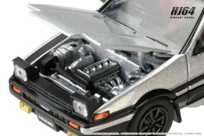 HJ641052AWB Hobby JAPAN 1:64 Toyota Sprinter Trueno  GT APEX (AE86) JDM Style White/Black