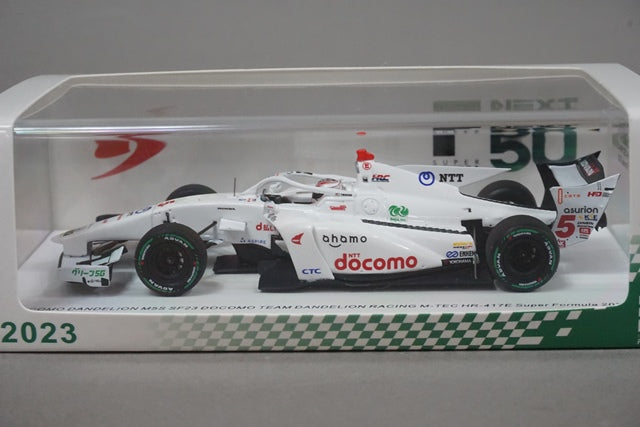 1:43 SPARK SFJ005 Honda Docomo Dandelion M5S SF23 M-TEC HR-417E Super Formula 2023 #5