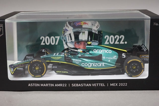 1:43 SPARK NKN01 Aston Martin AMR22 SV Mexican GP 2022 #5 Sebastian Vettel SEVEN COLLECTION