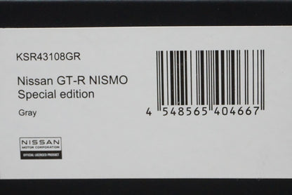 1:43 KYOSHO KSR43108GR Nissan GT-R NISMO Special Edition Gray