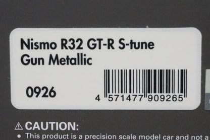 1:43 ignition model IG0926 Nissan NISMO R32 GT-R S-tune Gun Metalic