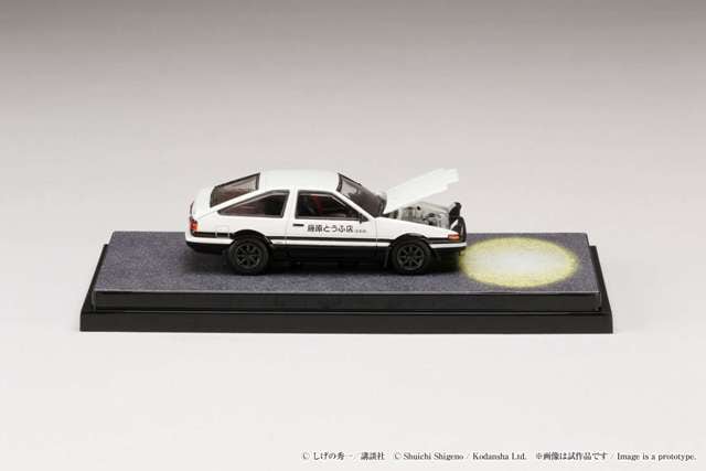 HJ641052DC Hobby Japan 1:64 Toyota SPRINTER TRUENO GT APEX AE86 / Initial D Engine Model with Wataru Akiyama