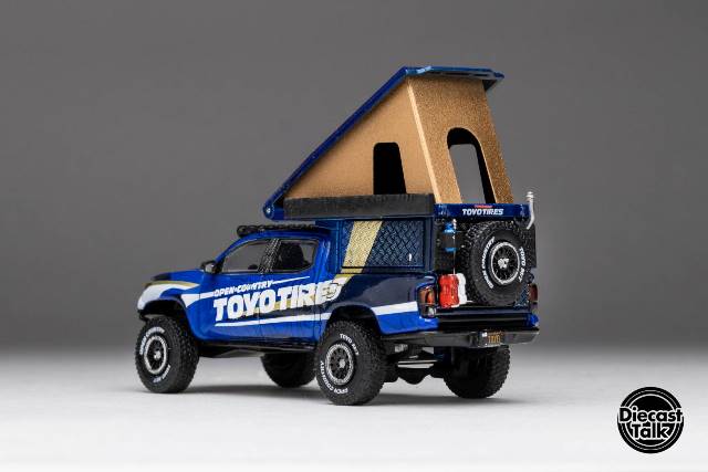 DTG0013-TOYO GCD Gaincorp Products 1:64 Toyota Tacoma Camper TOYOTIRES DiecastTalk