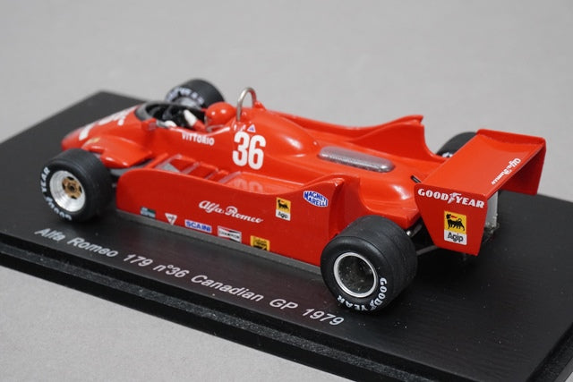 1:43 SPARK S3875 Alfa Romeo 179 Canadian GP 1979 #36 Vittorio Brambilla