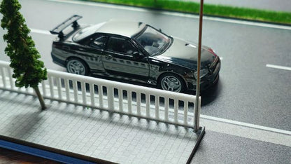 [ Pre-order ] Model Collect 1:64 Skyline R34 V-SPEC Chrome Gunmetal Gray