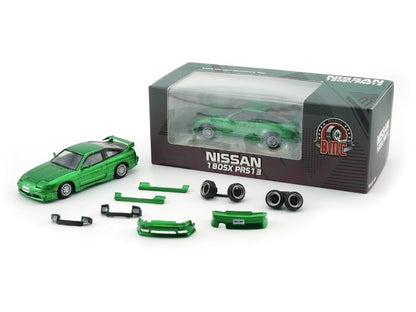 64B0308 BM CREATIONS 1:64 Nissan Silvia 180SX Metallic Green RHD