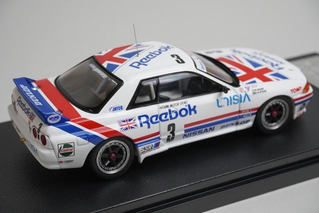 1:43 HPI 8608 Nissan Leabook Skyline GT-R JTC Tsukuba 1991 #3 model car