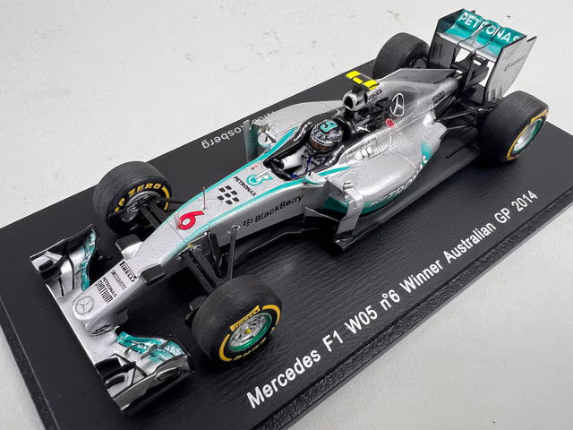 1:43 Spark S3087 Mercedes F1 W05 Australian GP Winner 2014 #6 N. Rosberg