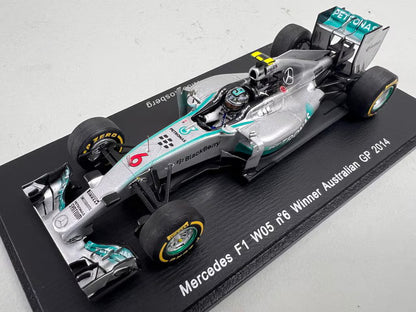 1:43 Spark S3087 Mercedes F1 W05 Australian GP Winner 2014 #6 N. Rosberg