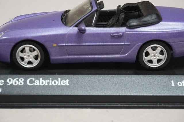 1:43 MINICHAMPS 400062331 Porsche 968 Cabriolet 1994 Purple Metallic