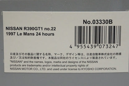 1:43 KYOSHO K03330B Nissan R390GT1 1997 Le Mans #22