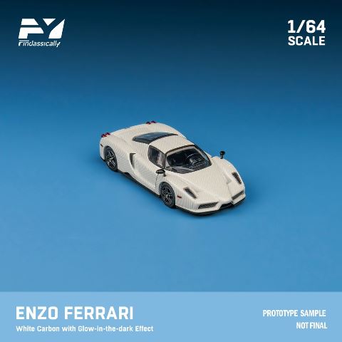 FY64034 Finclassically 1:64 Enzo Luminous White carbon