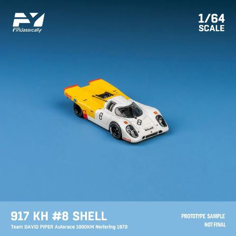 [ Pre-order ] FY64035 Finclassically 1:64 Porsche 917K Yellow White #8