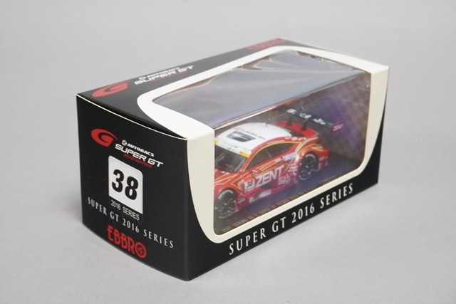 1:43 EBBRO 45456 Lexus Super GT GT500 2016 Rd.2 Fuji ZENT CERUMO RC F #38