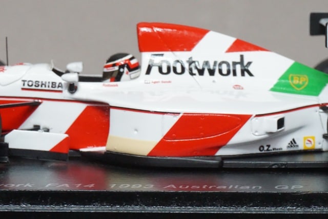 1:43 SPARK FS07 Footwork FA14 Australian GP 1993 #10 Aguri Suzuki Racing ON Special Order