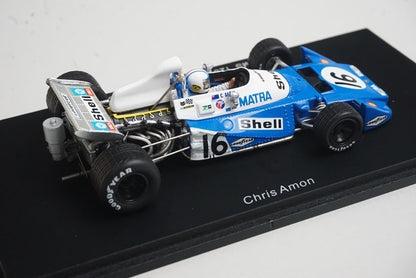 1:43  SPARK S1606 Matra MS 120C Monaco GP 6th 1972 #16 C. Amon model car