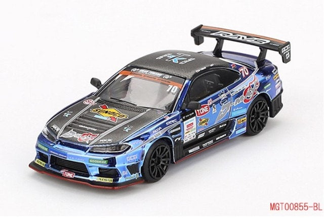 MGT00855-BL TSM MINI-GT 1:64 Nissan Silvia (S15) D1 GP 2023 #70 D-MAX RACING (Right-hand drive)Japan limited *Blister pack