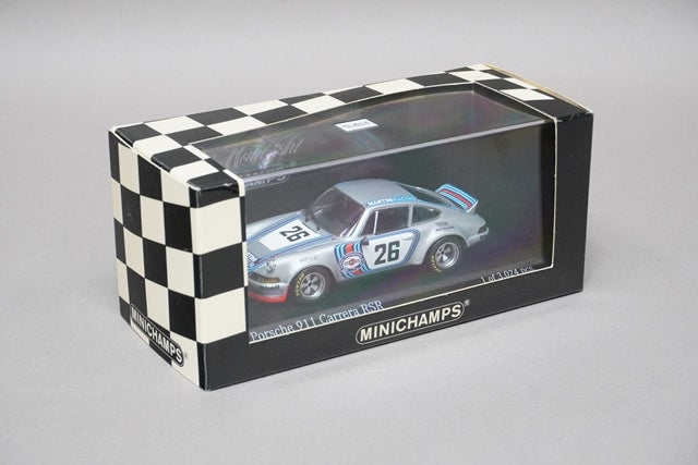 1:43 MINICHAMPS 430736926 Porsche 911 Carrera RSR MARTINI Winner 1000KM Dijon 1973 #26