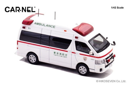 CN432206 CAR-NEL 1:43 Toyota Himedic 2022 Tokyo Fire Department High Standard Ambulance