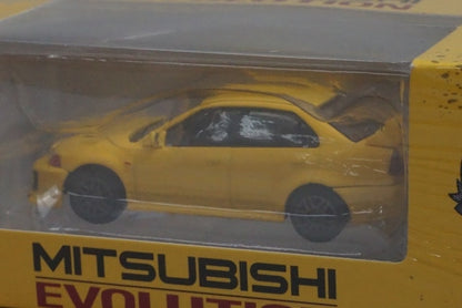 64B0407 BM CREATIONS 1:64 Mitsubishi Lancer Evolution V/VI Yellow RHD model car