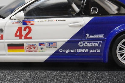 1:43 MINICHAMPS 400012142 BMW M3 GTR ALMs "Petite Mans" 2001 #42