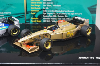 1:43 MINICHAMPS 402109596 Jordan Set 3/5 195 Peugeot 1995 / 196 Peugeot 1996