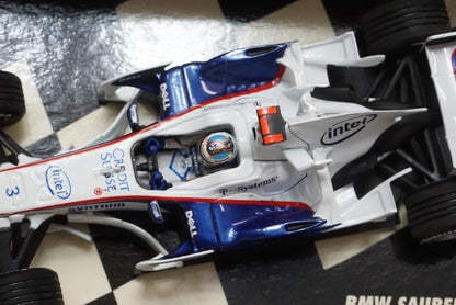 1:43 MINICHAMPS 400080003 BMW Sauber F1.08 2008 #3 N. Heidfeld model car