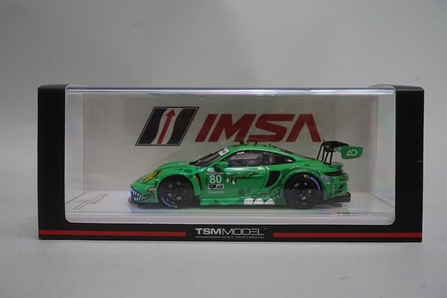 1:43 TSM TSM430747 Porsche 911 GT3 R AO Racing IMSA Sebring 12Hrs GTD 2023 #80