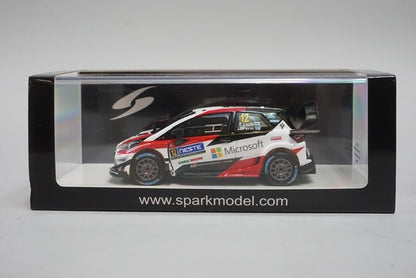 1:43 SPARK S5169 Toyota Yaris WRC Rally Finland Winner 2017 #12 model car