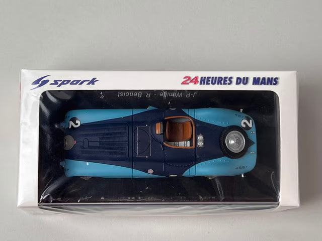 1:43 SPARK 43LM37 Bugatti 57 G LM Winner 1937 #2 model car