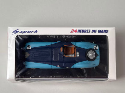 1:43 SPARK 43LM37 Bugatti 57 G LM Winner 1937 #2 model car