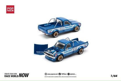 PR640217 POP RACE 1:64 Nissan Pandem Datsun PANDEM DATSUN 620 Truck BLUE NEW TOOLING