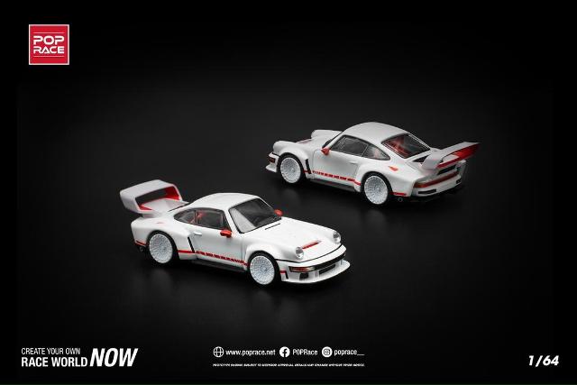 [ Pre-order ] PR640226 POP RACE 1:64 SINGER DLS TURBO (TRACK) WHITE