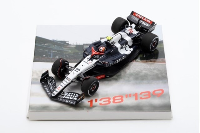 FS48 F1 sokuho Spark 1:43 AlphaTauri AT04 2023 United States US GP Y. Tsunoda Yuki Tsunoda #22 "The First Fastest Lap"