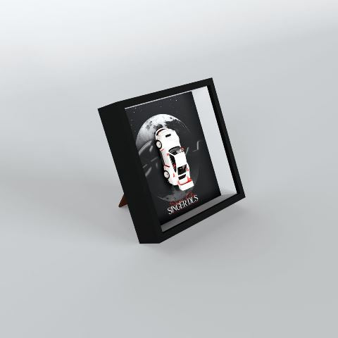 [ Pre-order ] FY64072 Finclassically 1:64 Singer DLS Frame Series White - GT Wing Car