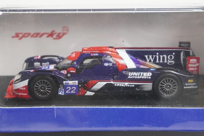 Y398 Spark sparky 1:64 Oreca 07 - Gibson #22 UNITED AUTOSPORTS Winner LMP2 class Le Mans 24H 2024 O. Jarvis - B. Garg - N. Siegel