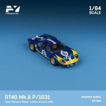 [ Pre-order ] FY64079 Finclassically 1:64 Ford GT40 Mk.II P1031 “Holman & Moody” 1966 LeMans 24 Hours #6